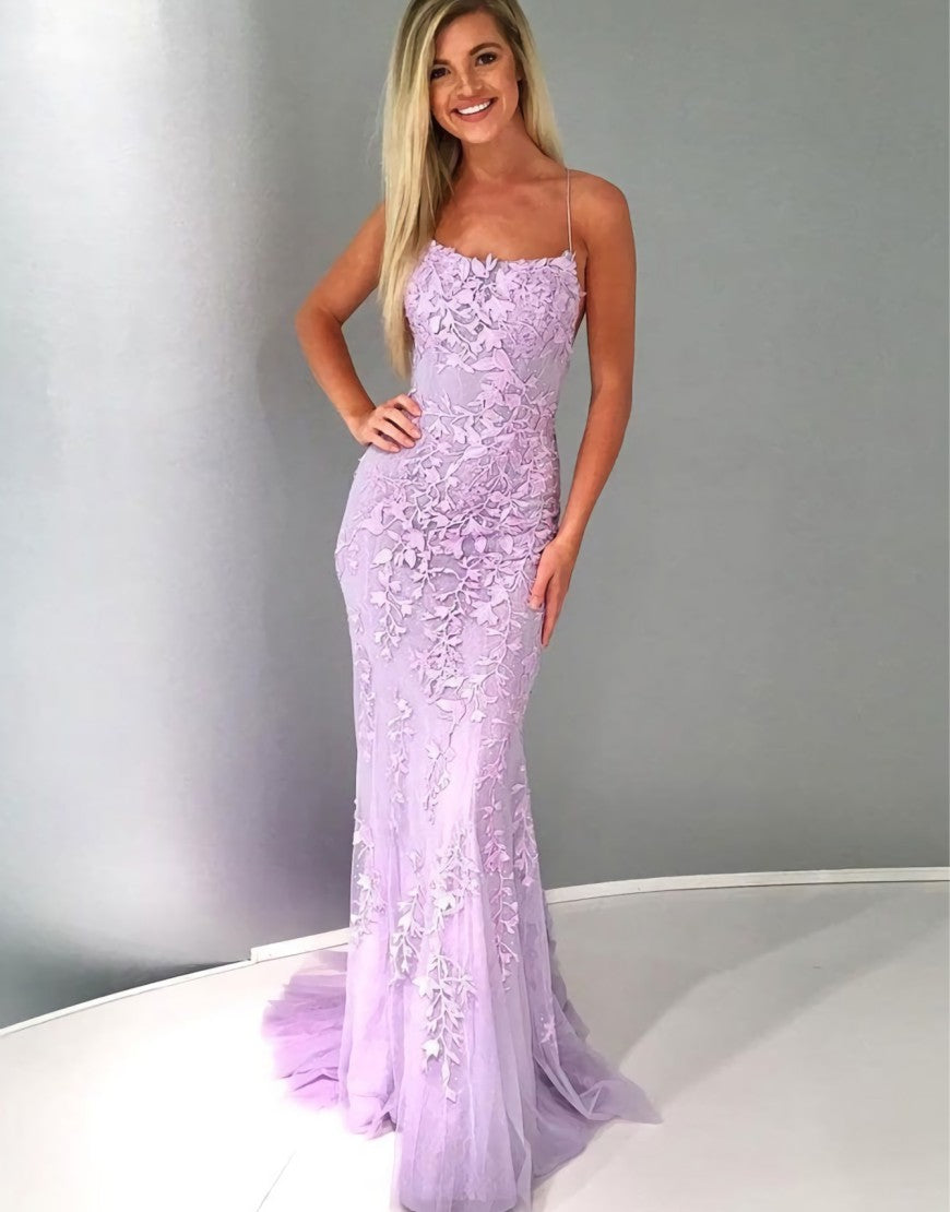 Mermaid Blue Long Prom Dress Backless Evening Dress