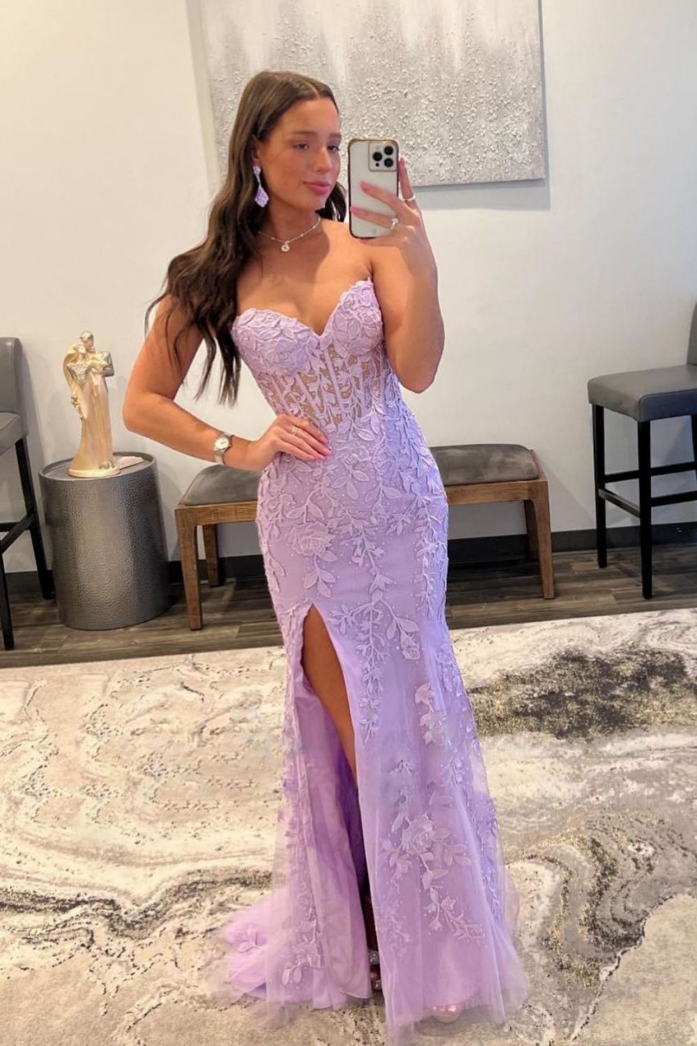 Mermaid Sweetheart Prom Dress With Appliques