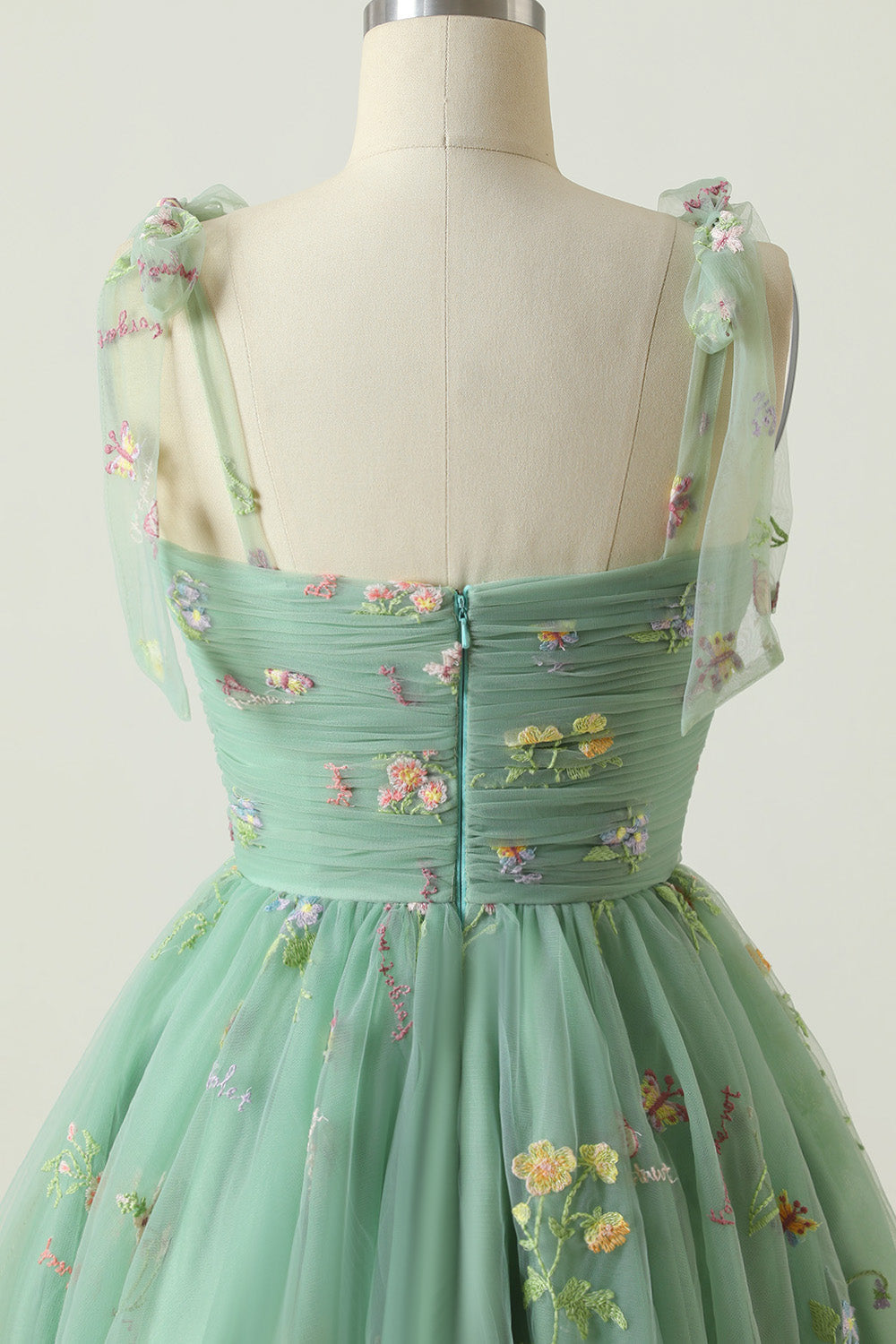 Cute A Line Sweetheart Green Short Homecoming Dress with Embroidery